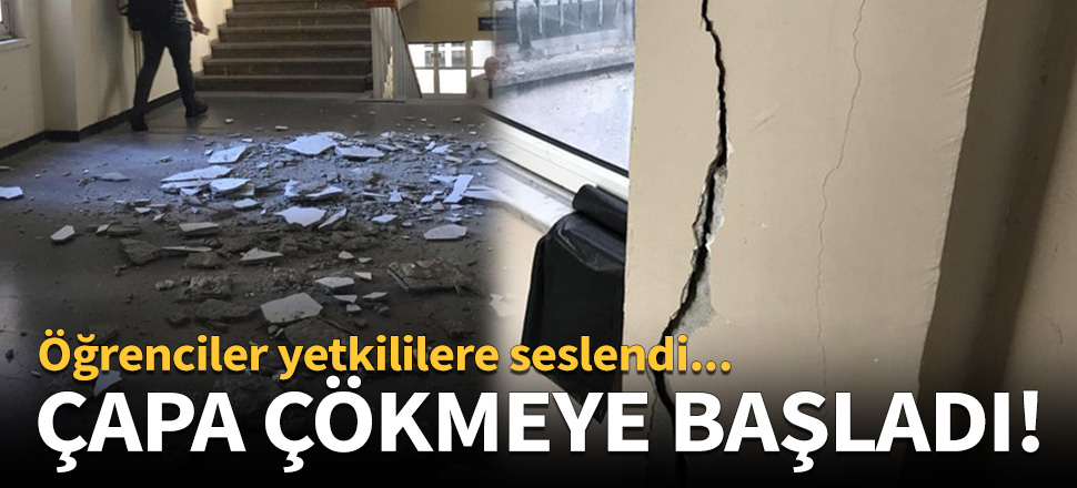 Çapa Diş Hekimliği Fakültesi çökmeye başladı!