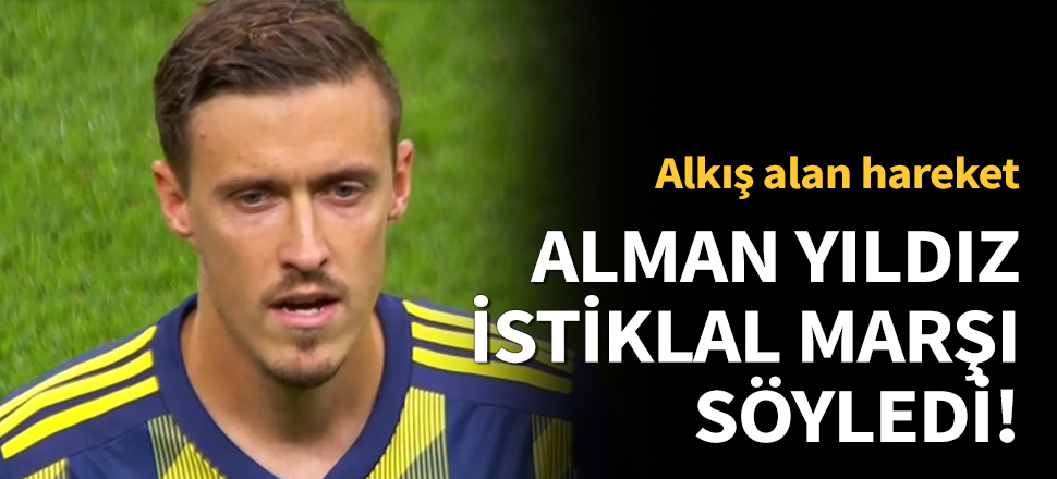 Milli marşımıza eşlik etti!