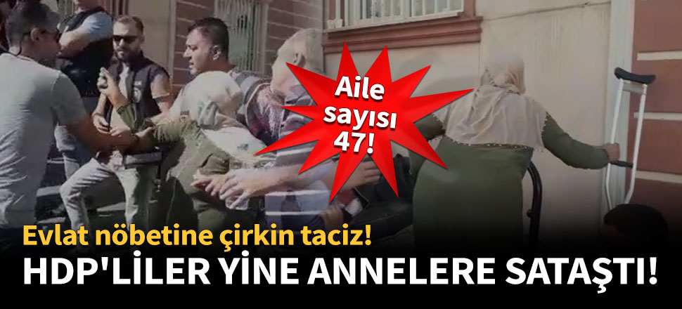HDP'liler yine annelere sataştı!