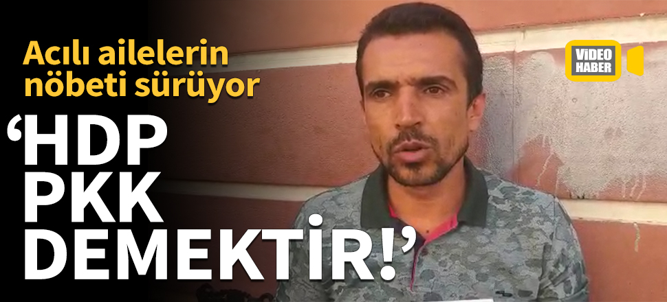 "HDP, PKK demektir. PKK, YPG demektir..."