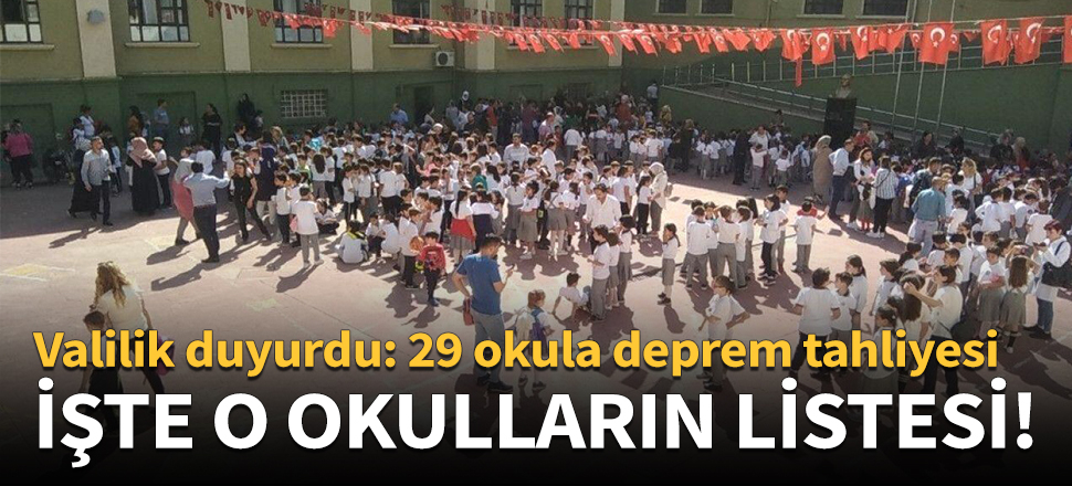 İşte İstanbul'daki hasar gören okullarda okuyan öğrencilerin eğitim görecekleri yeni yerler!