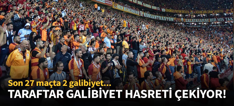 Taraftar galibiyet hasreti çekiyor!