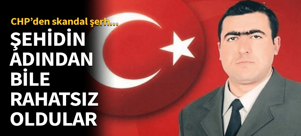 Şehidin adından bile rahatsız oldular!