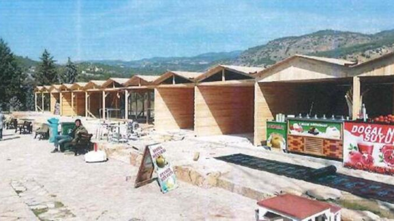 Pamukkale'deki kaçak yapılar yıkıldı!