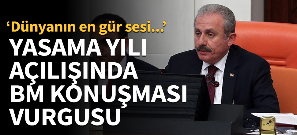 Yasama yılı açılışında BM konuşması vurgusu!
