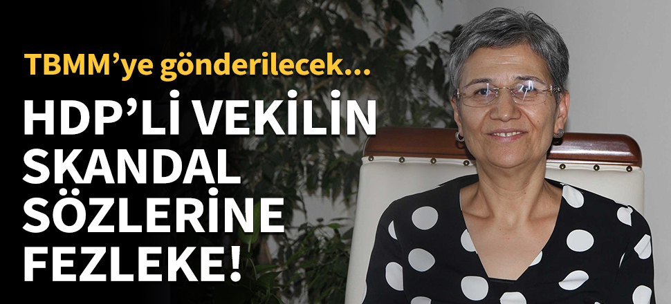 HDP'li vekilin skandal sözlerine fezleke!