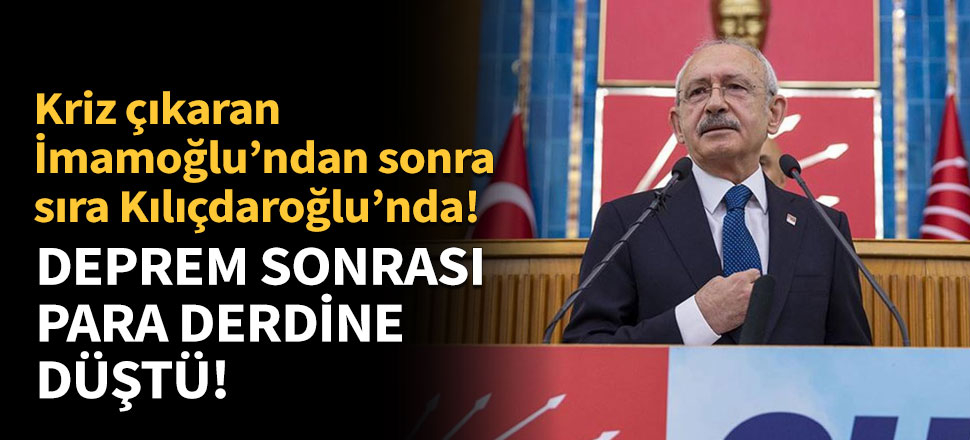 Deprem sonrası para derdine düştü!