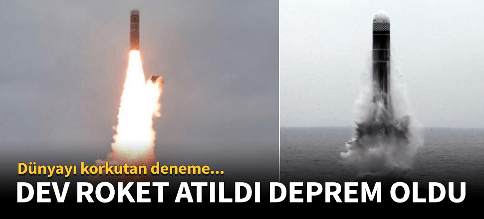 Dev roket atıldıktan 40 dakika sonra deprem oldu!