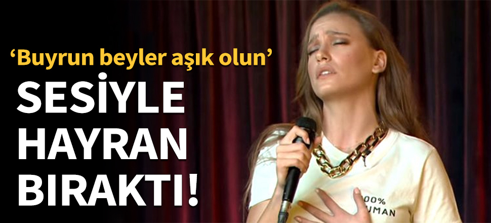Serenay Sarıkaya sesiyle hayran bıraktı!