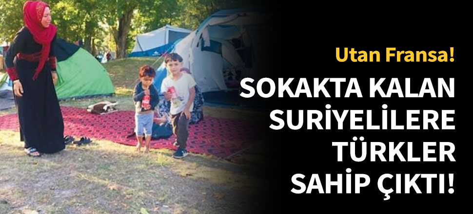 Sokakta kalan Suriyelilere Türkler sahip çıktı!