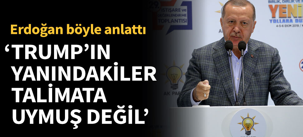 'Trump'ın yanındakiler talimata uymuş değil'