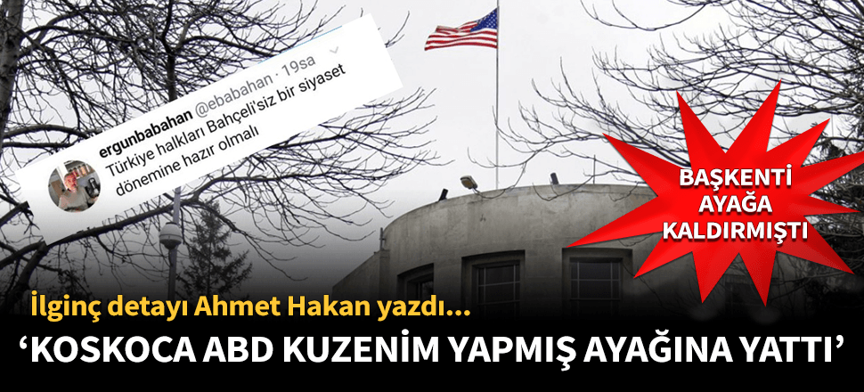 "Koskoca ABD 'Kuzenim yapmış' ayağına yattı"