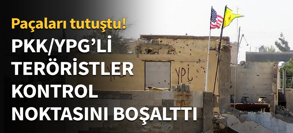 Teröristler kontrol noktalarını terk etti...