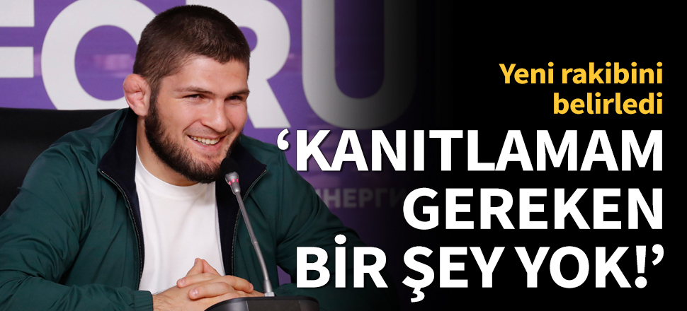 "McGregor benim için geçmişte kaldı!"