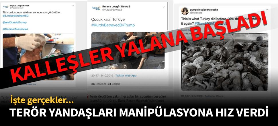 Terör yandaşları manipülasyona hız verdi!