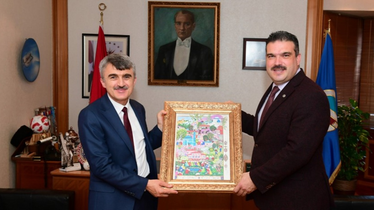 Eskişehir'de DPÜ Rektörü Prof. Dr. Uysal, Rektör Şafak Ertan Çomaklı’yı ziyaret etti