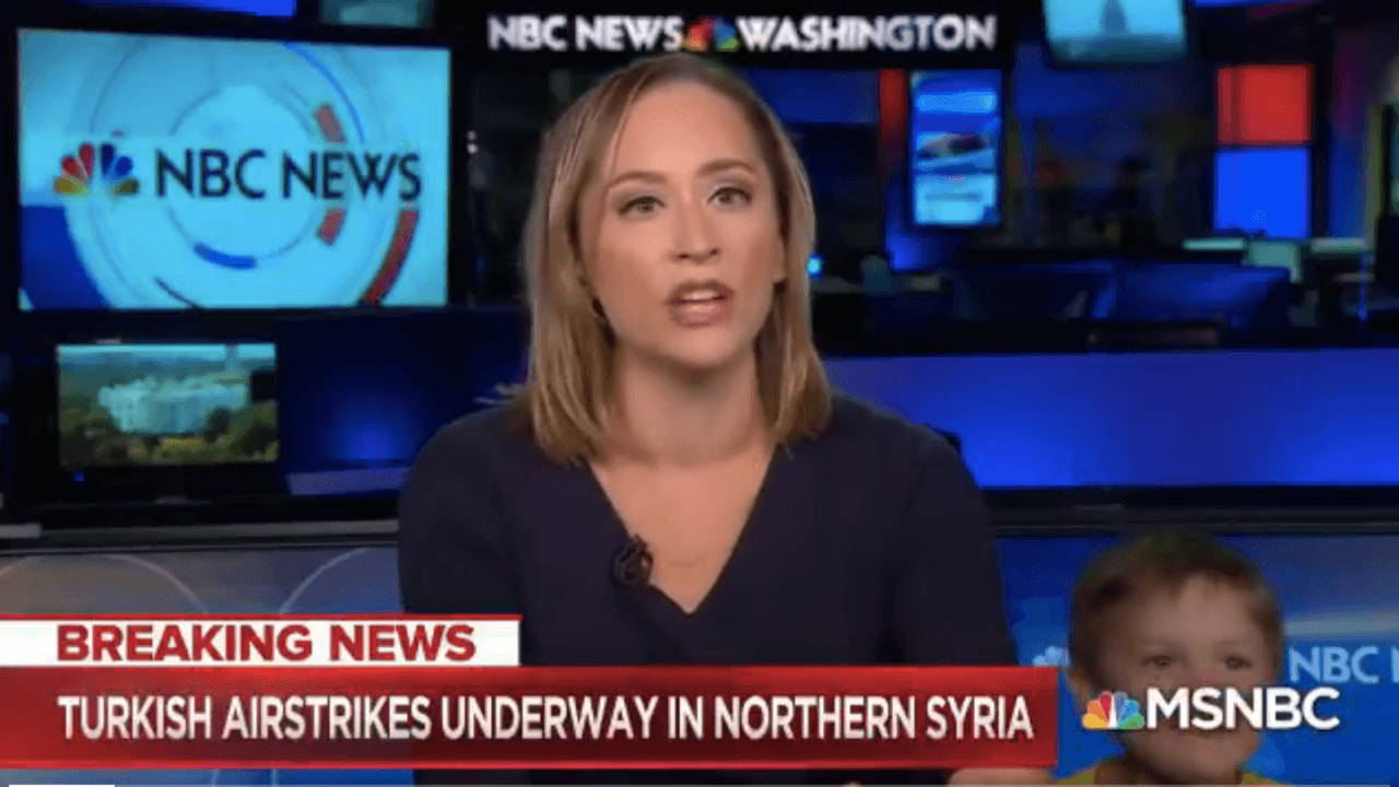 MSNBC spikeri harekatı duyururken yaşandı!