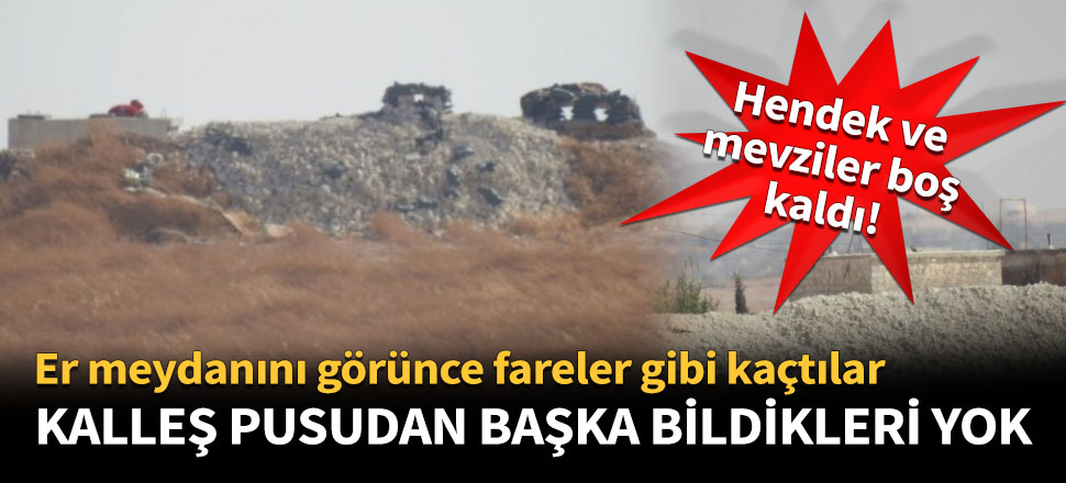 Kalleş pusudan başka bildikleri yok!