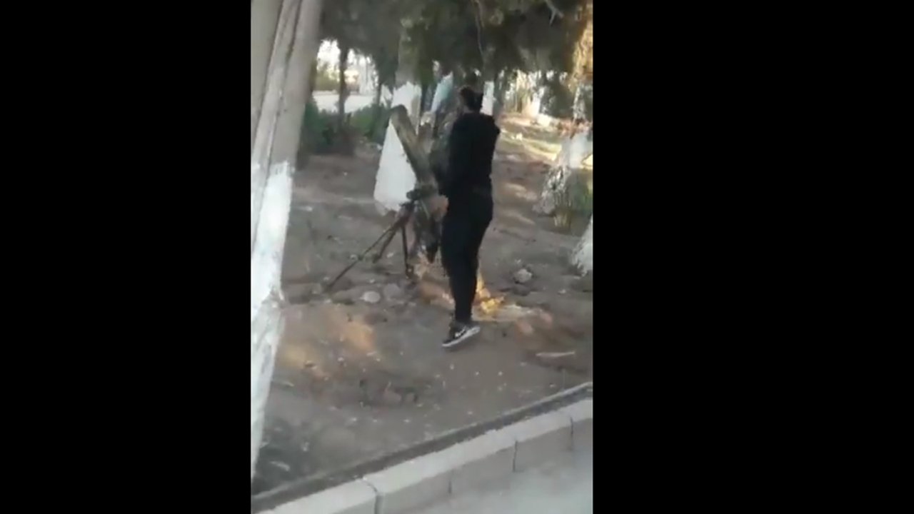 PKK/YPG'li teröristler parktan havan atışı yaptı!