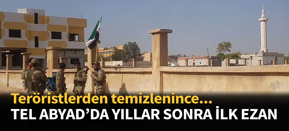 Tel Abyad'da yıllar sonra ilk ezan...