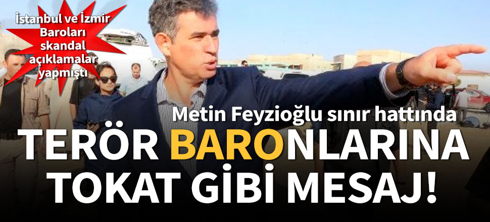 Terör baronlarına tokat gibi mesaj