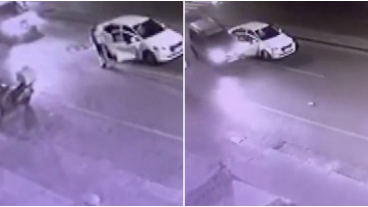 Alkollü sürücü peş peşe aynı araca çarptı!