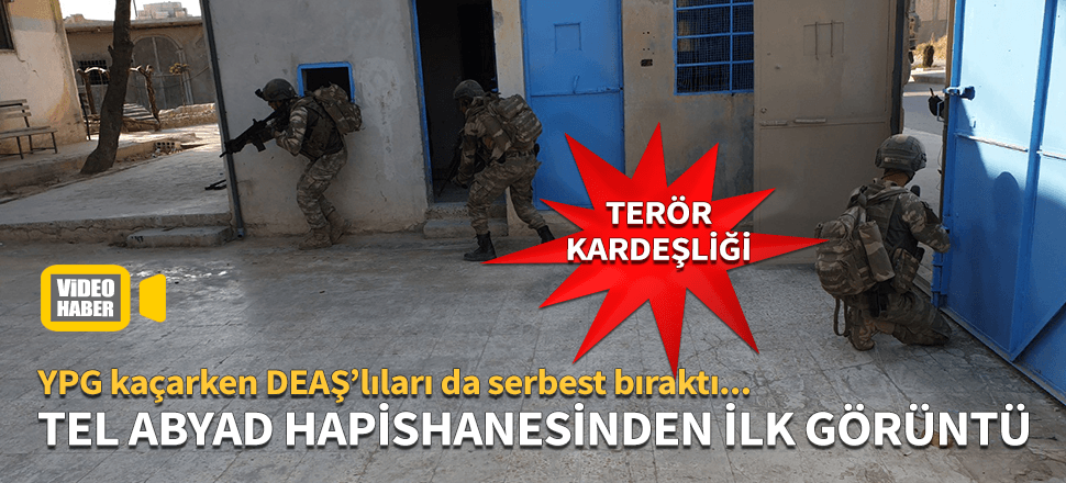 Tel Abyad'da boşaltılan hapishaneden ilk görüntüler!