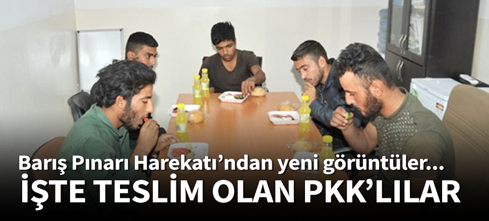 İşte teslim olan PKK'lılar...