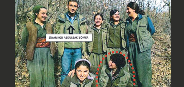 Öldürülen teröristin üzerinden çıkan fotoğrafta dikkat çeken detay