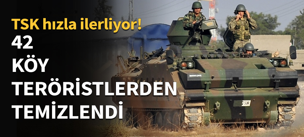 42 köy teröristlerden temizlendi...