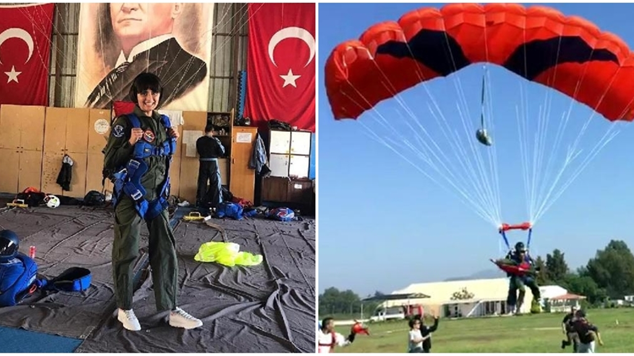 Protez bacağıyla 4 bin metreden atladı!