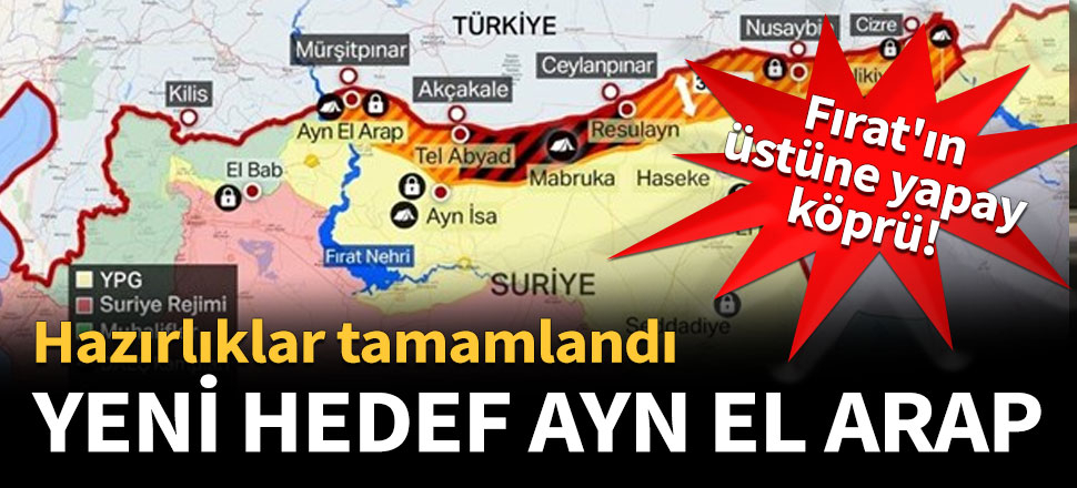 Askerden Fırat'ın üstüne yapay köprü!