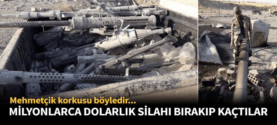 Milyonlarca dolarlık silahı bırakıp kaçtılar!