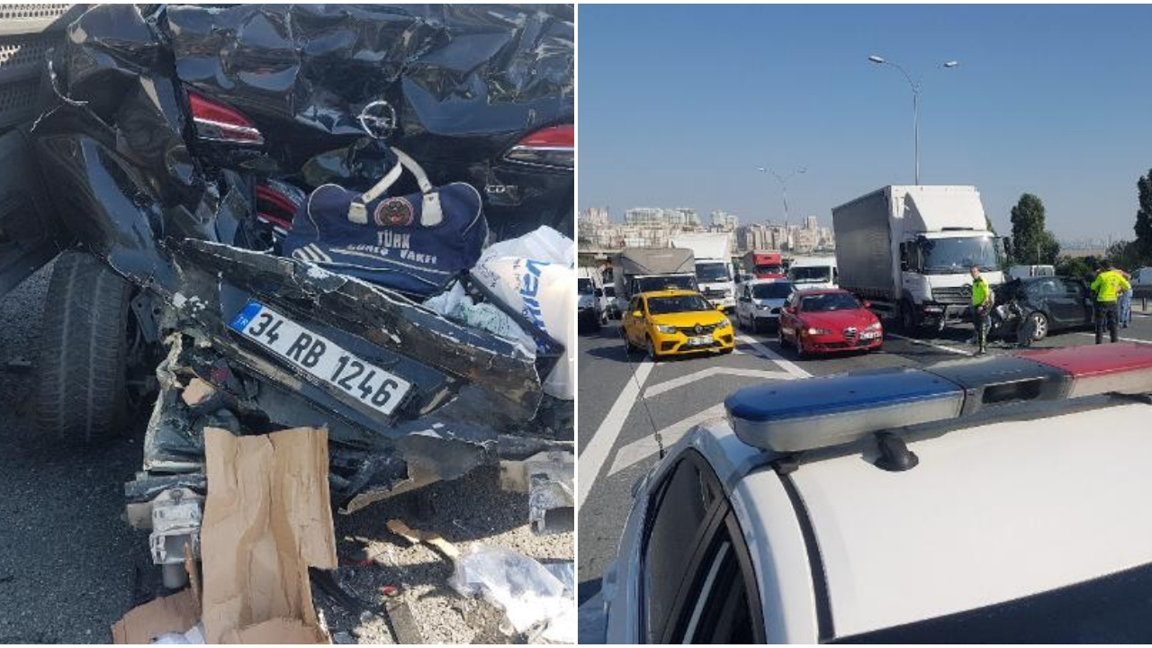 TEM Otoyolu'ndaki kaza yoğun trafiğe neden oldu!