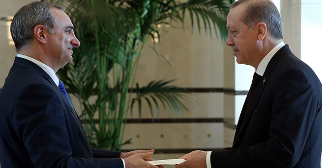 Cumhurbaşkanı İsrail Büyükelçisi'ni kabul etti