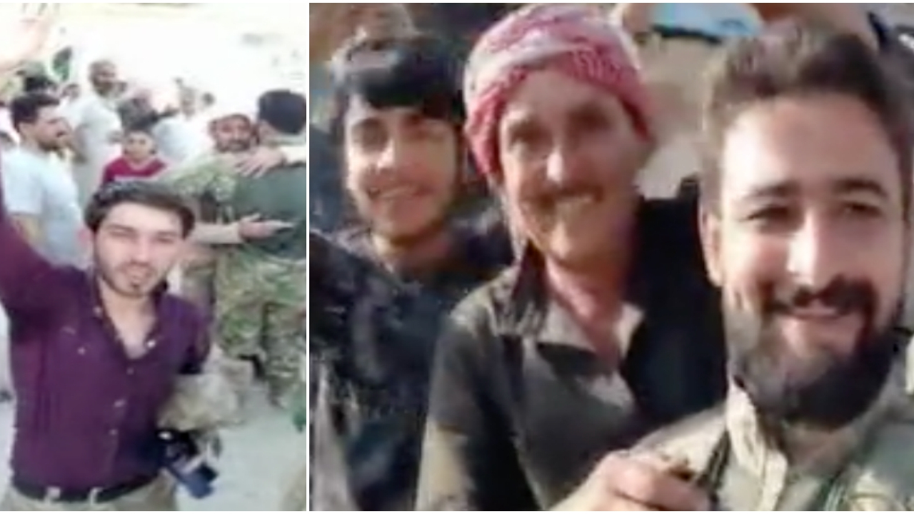 Suriye Milli Ordusu askerleri, Tel Abyad'da coşkuyla karşılandı!