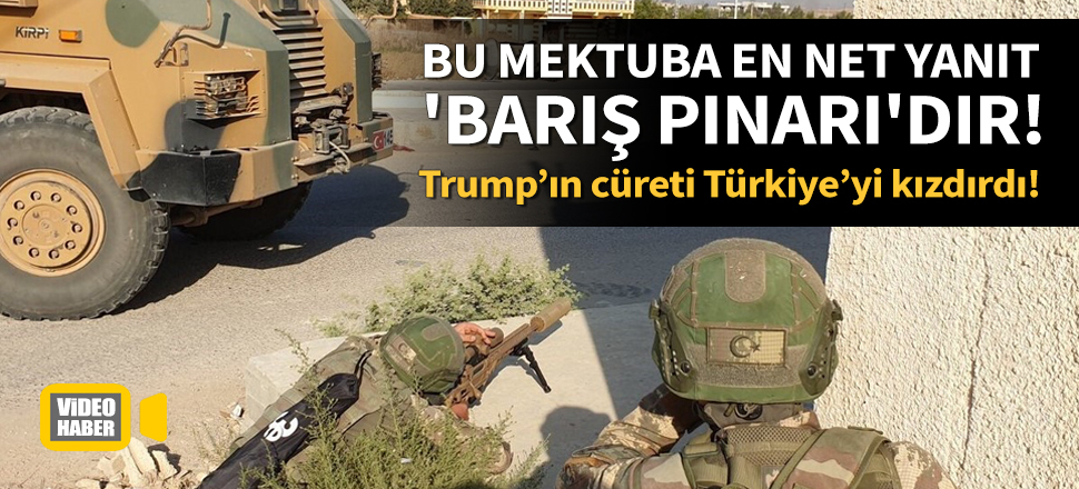 "Bu mektuba en net yanıt 'Barış Pınarı'dır!"