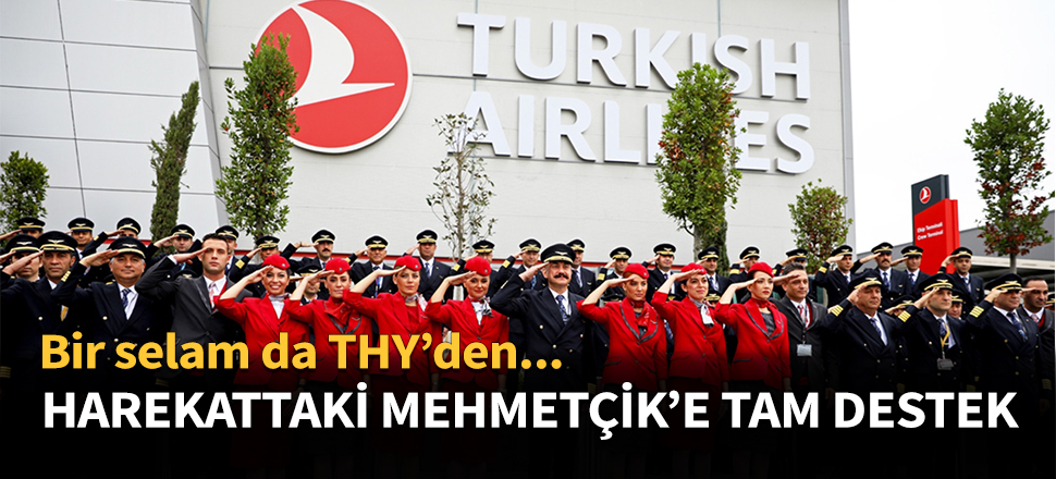 Türk Hava Yolları personellerinden Mehmetçik'e tam destek...