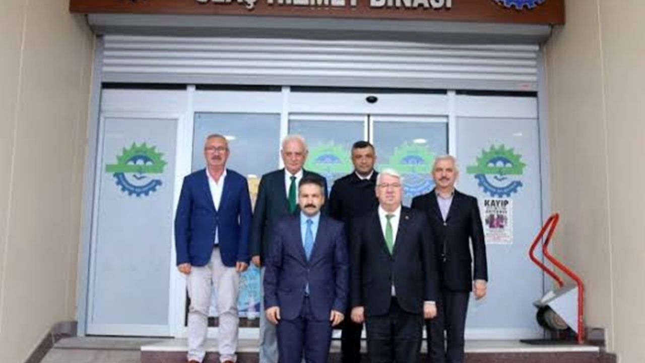 Tekirdağ'da Ergene Kaymakamı Taşçı’dan Belediye Başkanı Rasim Yüksel’e ziyaret