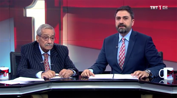 Mesut Mertcan, Erhan Çelik'le birlikte TRT Haber'i sundu