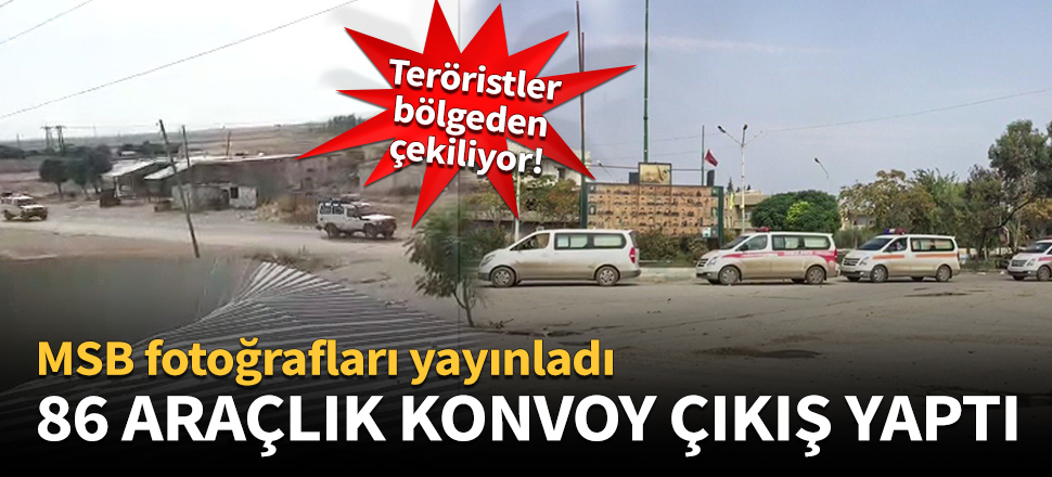 86 araçlık konvoy bölgeden çıkış yaptı!
