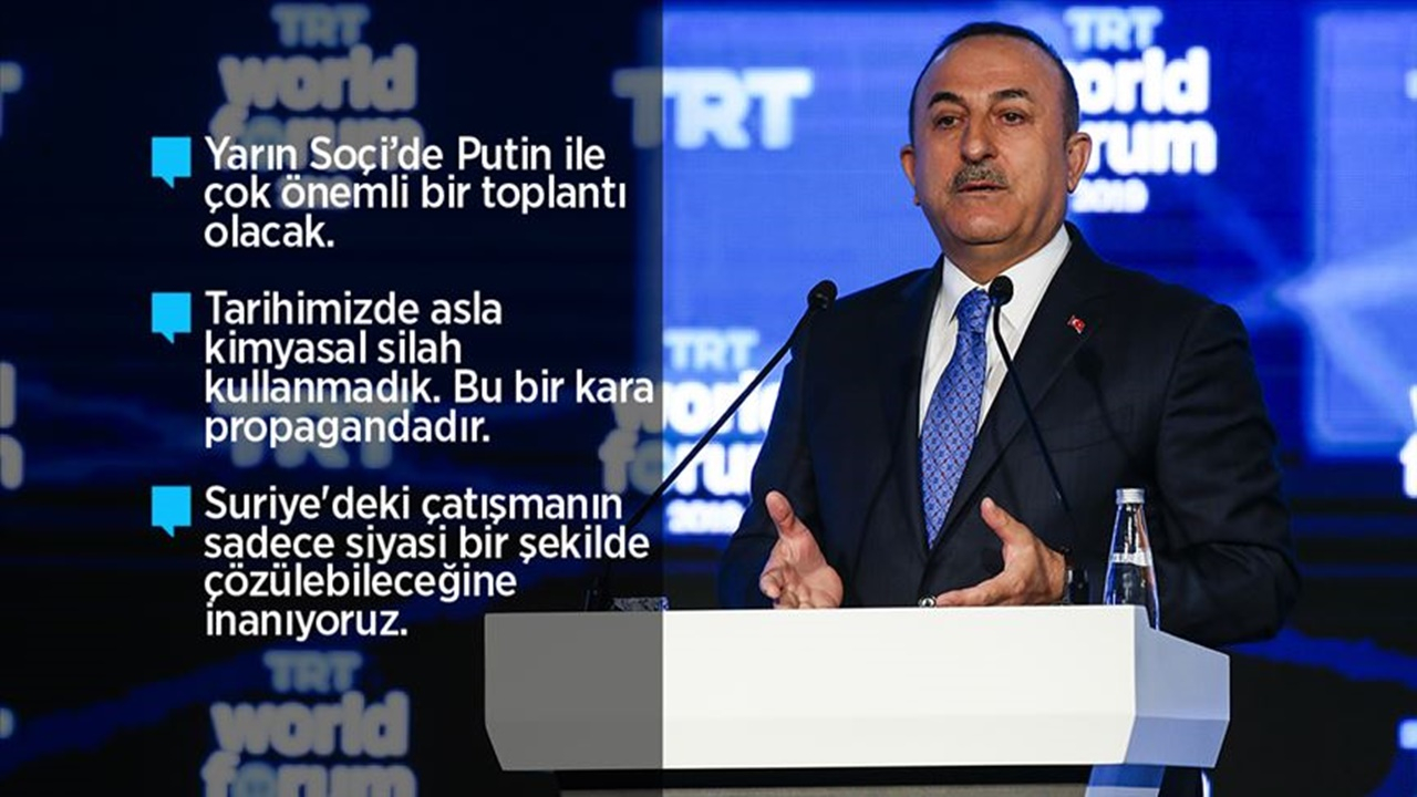 İstanbul'da Bakan Mevlüt Çavuşoğlu: Geri çekilmezlerse operasyon tekrar başlayacak