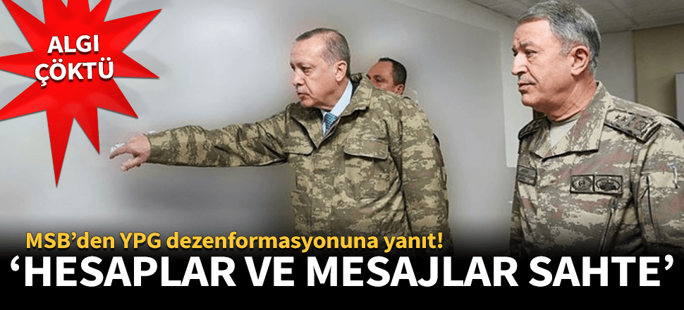 MSB'den 'Hulusi Akar' dezenformasyonuna cevap!