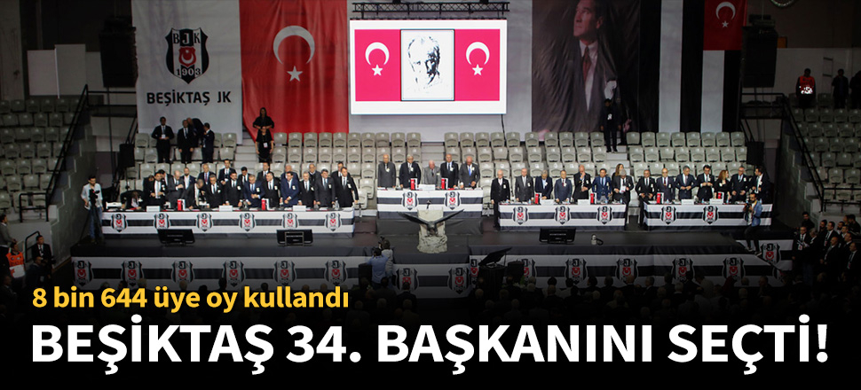 Beşiktaş'ın başkanlık seçimi sonuçları belli oldu...