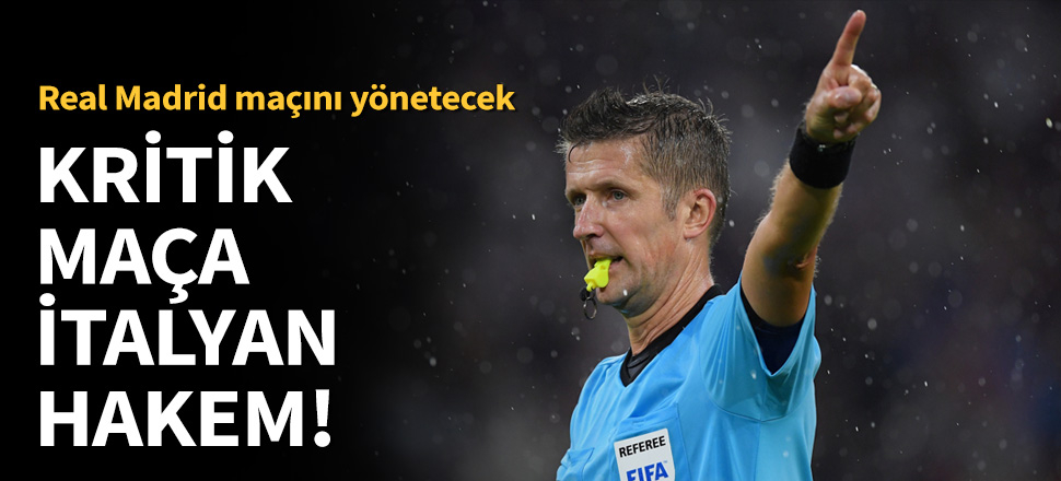 Galatasaray'a İtalyan hakem!