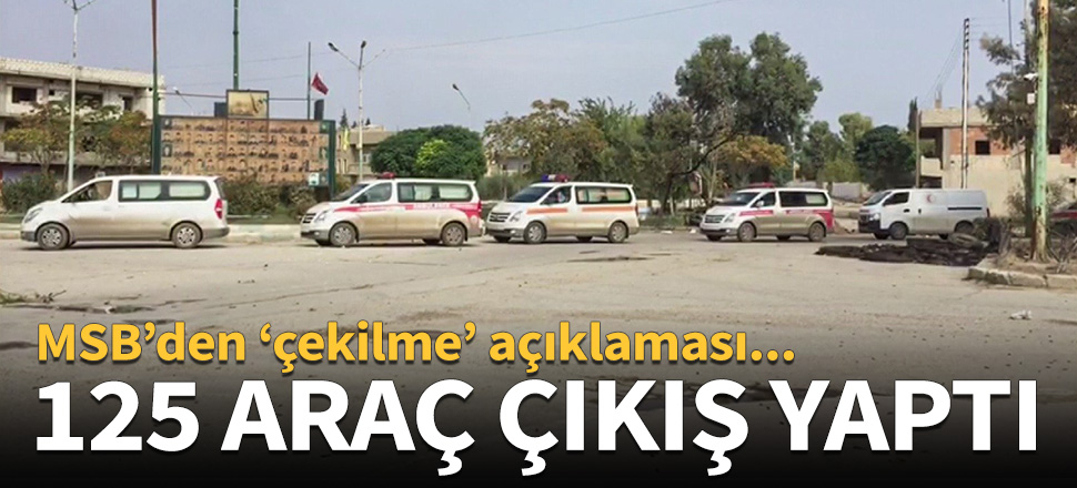 125 araç bölgeden çıkış yaptı!