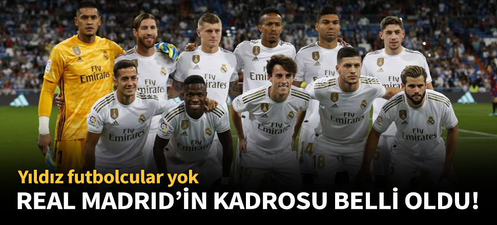 Bale ve Modric, kafilede yer almadı!