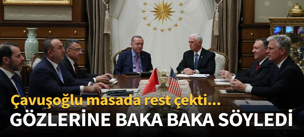 Çavuşoğlu masada rest çekti!
