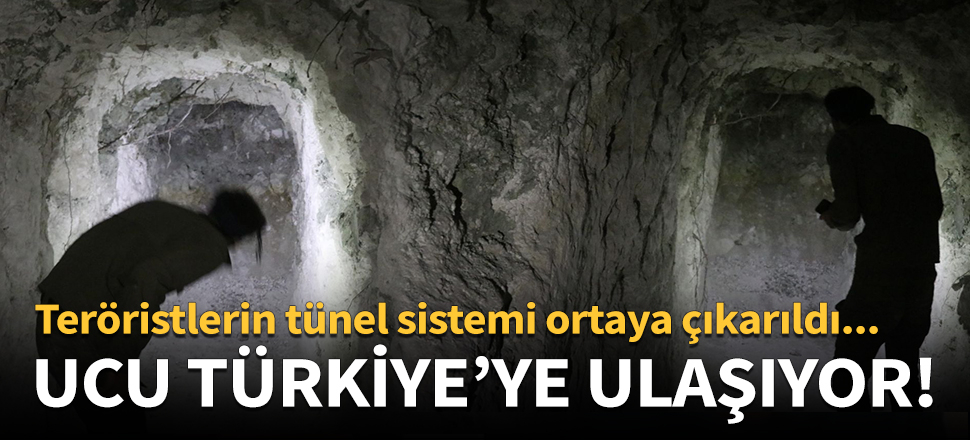 Teröristlerin tünel sistemi ortaya çıkarıldı!
