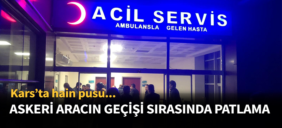Askeri aracın geçişi sırasında patlama...